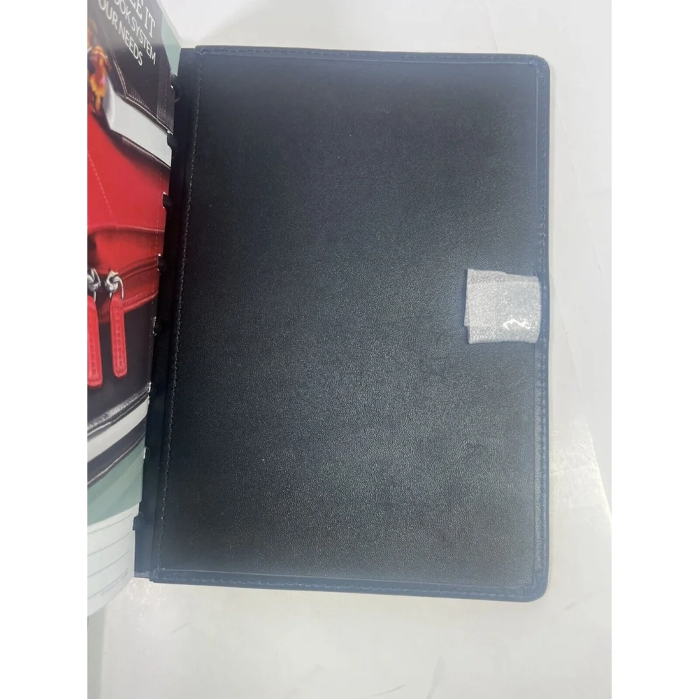 Levenger Circa Foldover Notebook Size Junior Smooth Black Leather New Prudential